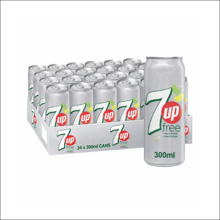 7Up Zero Sugar Cans 24x300ml