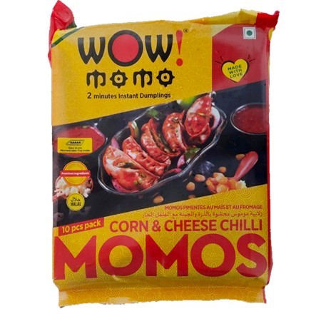 Wow Corn Cheese Chilli Momo...