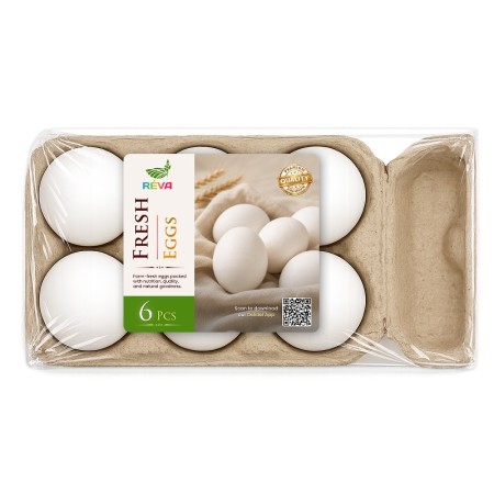 Table White Eggs Reva (6pcs)