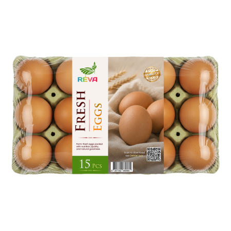 Table Brown Eggs Reva (15pcs)